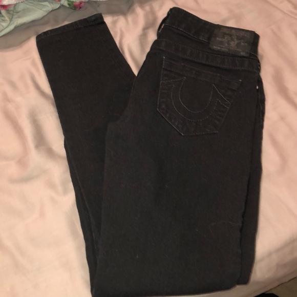 True Religion Low Rise Black Jeans - Picture 4 of 7